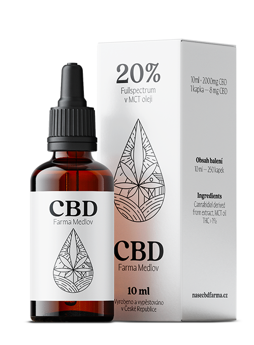 CBD Kapky 20% - Farma Medlov